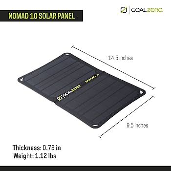 新品 未開封 ゴールゼロ ノマド10 V2 ソーラーパネル Amazon.co.jp: Goal Zero NOMAD 10 V2-C ソーラーパネル